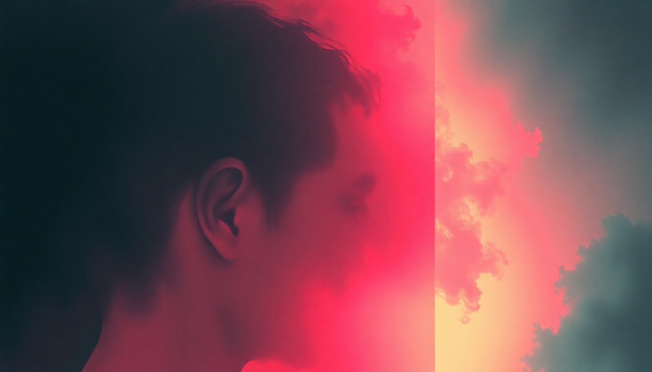 Fan-driven abstract illustration evoking the emotional arc of Spirit by Bauhaus