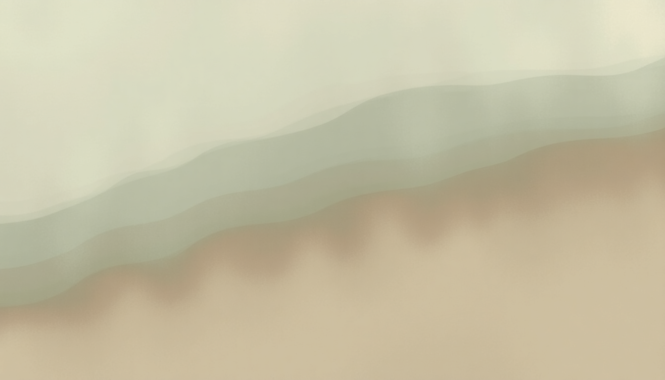 Fan-driven abstract illustration evoking the emotional arc of Spirit Fingers by Four Tet
