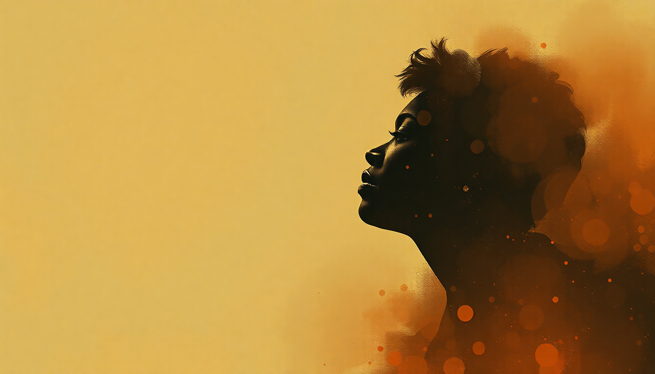 Fan-driven abstract illustration evoking the emotional arc of Spirit in the Dark by Aretha Franklin