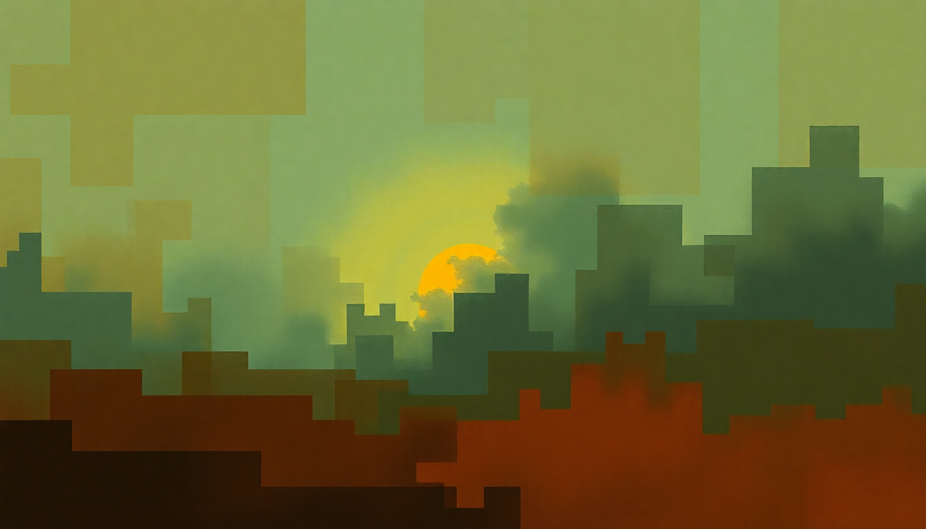 Fan-driven abstract illustration evoking the emotional arc of Spiritual by John Coltrane