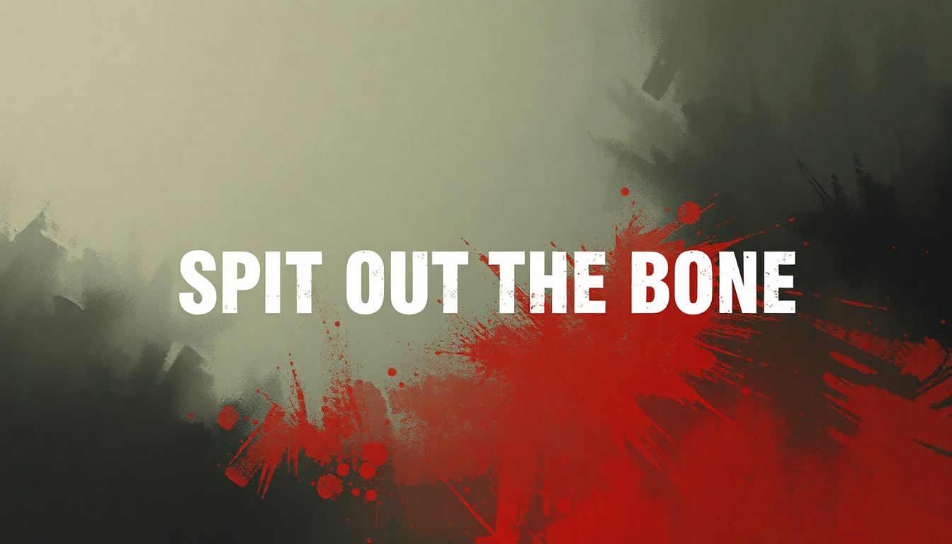 Fan-driven abstract illustration evoking the emotional arc of Spit Out the Bone by Metallica
