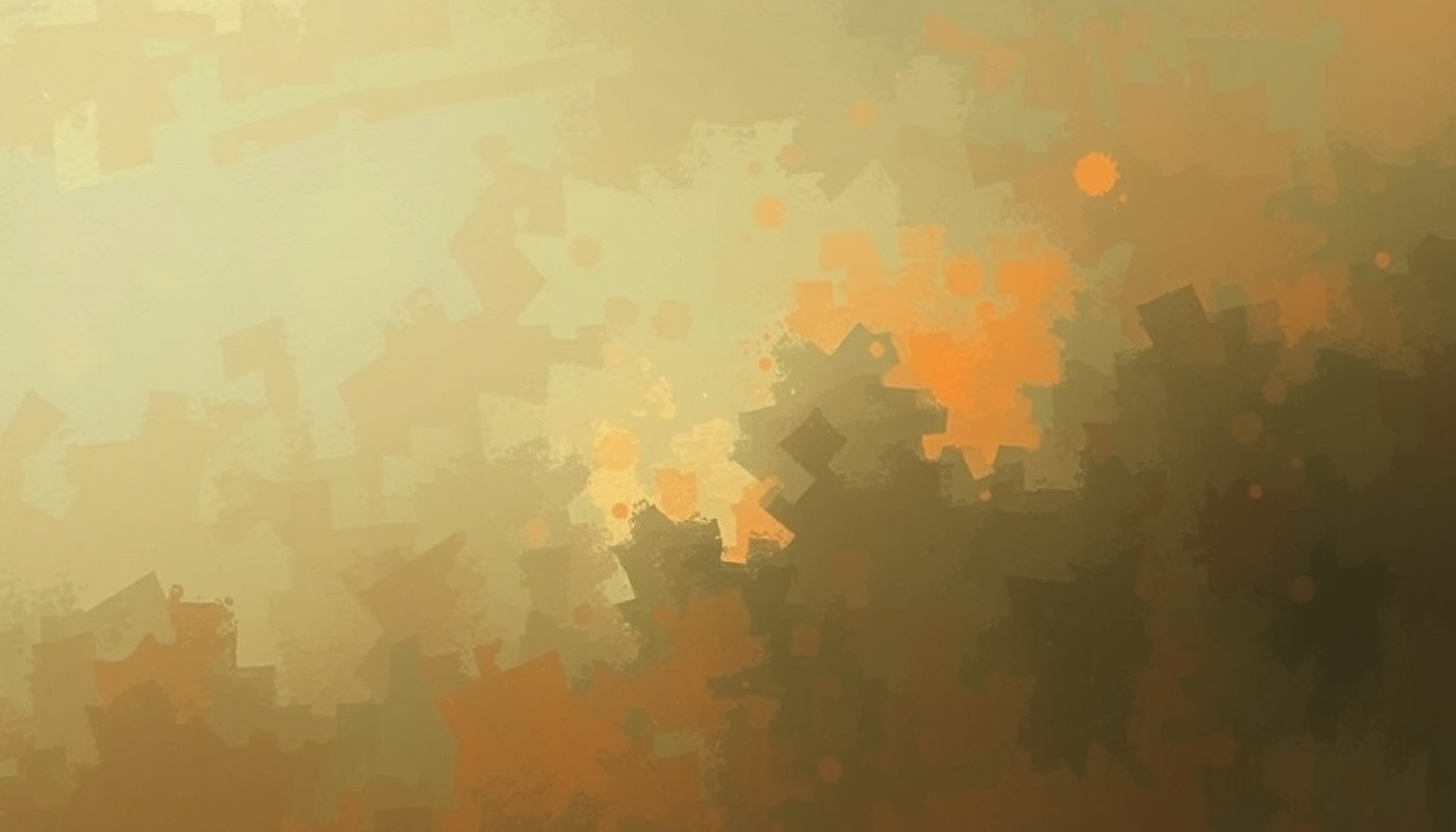Fan-driven abstract illustration evoking the emotional arc of Squarepusher Theme by Squarepusher