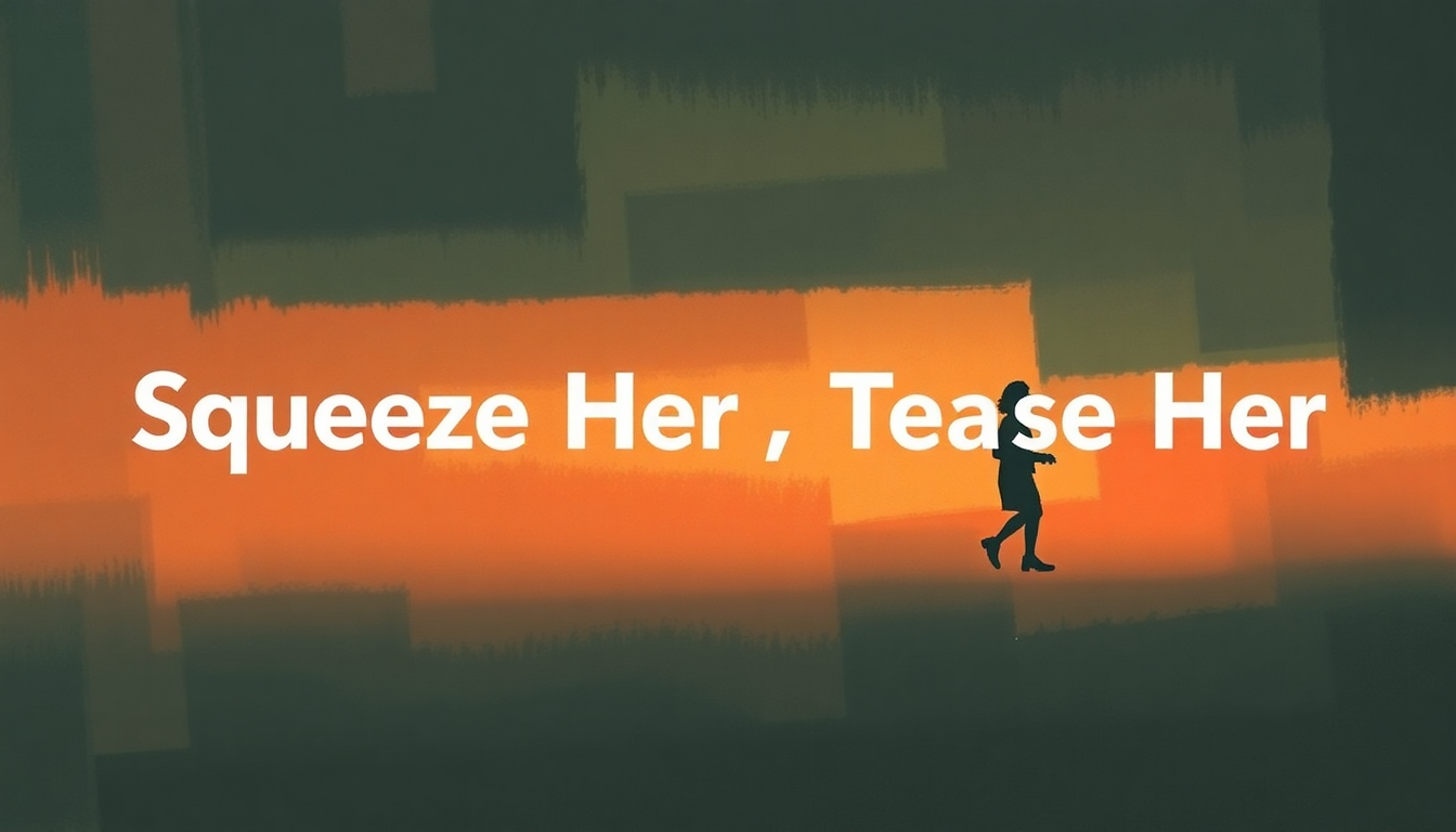 Fan-driven abstract illustration evoking the emotional arc of Squeeze Her Tease Her by Jackie Wilson