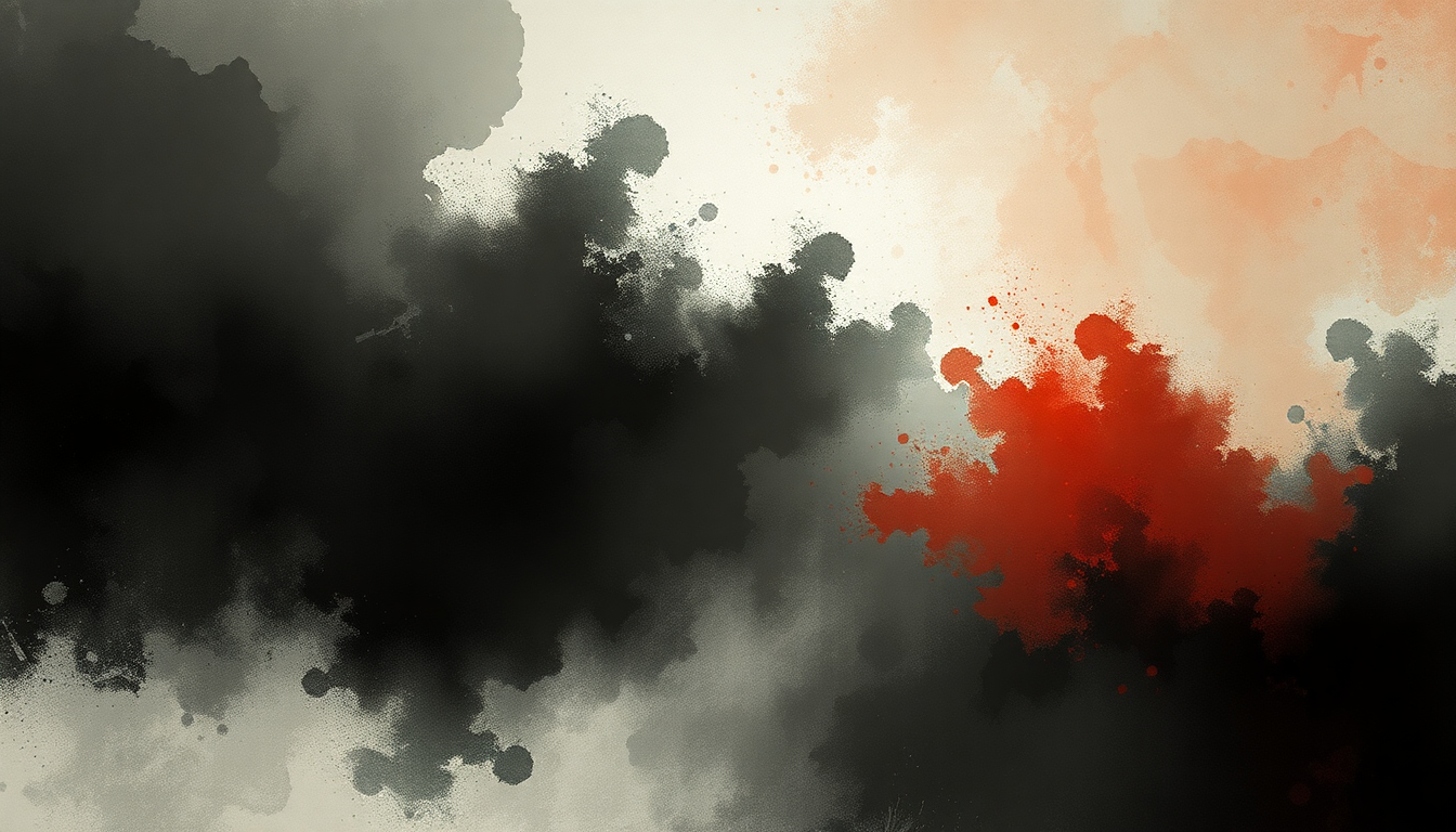 Fan-driven abstract illustration evoking the emotional arc of St. Anger by Metallica