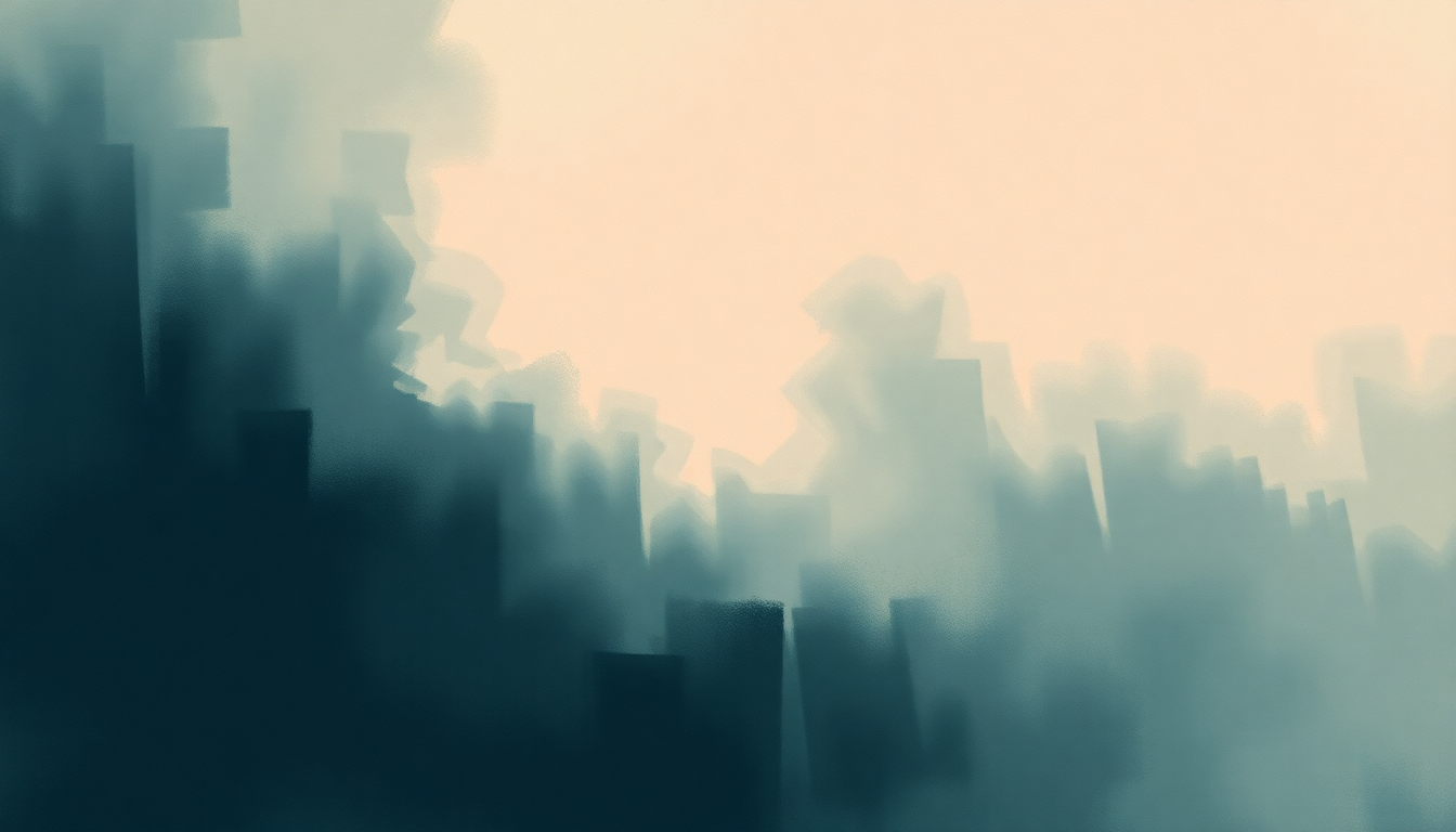 Fan-driven abstract illustration evoking the emotional arc of St James Infirmary Blues by The White Stripes