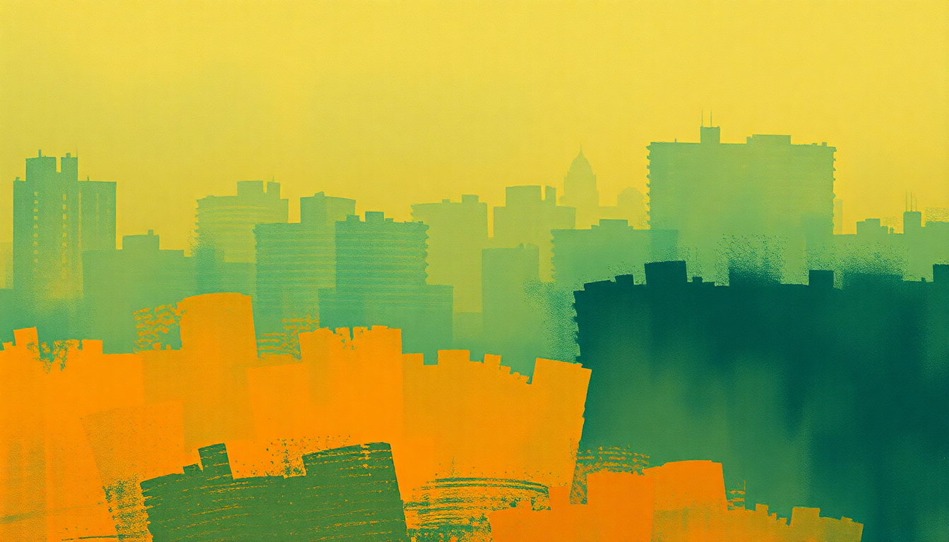 Fan-driven abstract illustration evoking the emotional arc of St. Louis Blues by Louis Armstrong