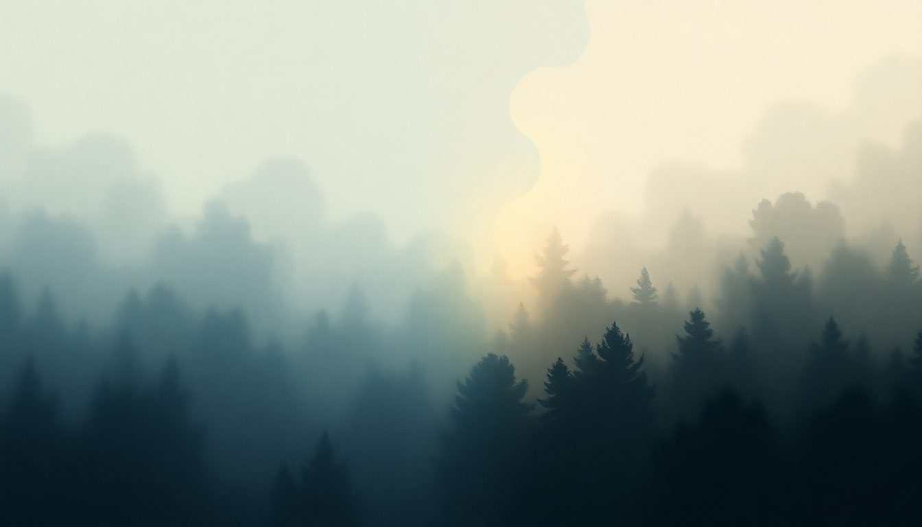 Fan-driven abstract illustration evoking the emotional arc of Stab Variations by Tim Hecker