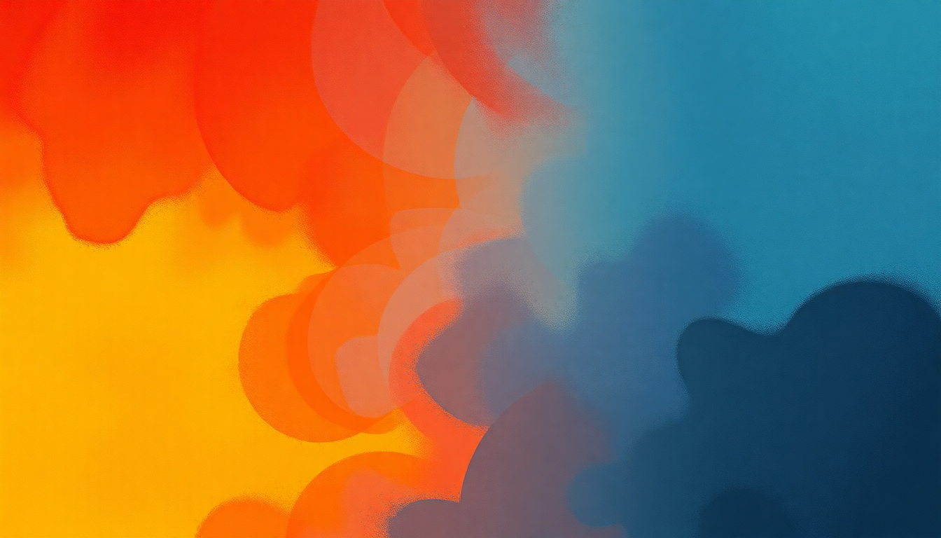 Fan-driven abstract illustration evoking the emotional arc of Standing on the Verge of Getting It On by Funkadelic