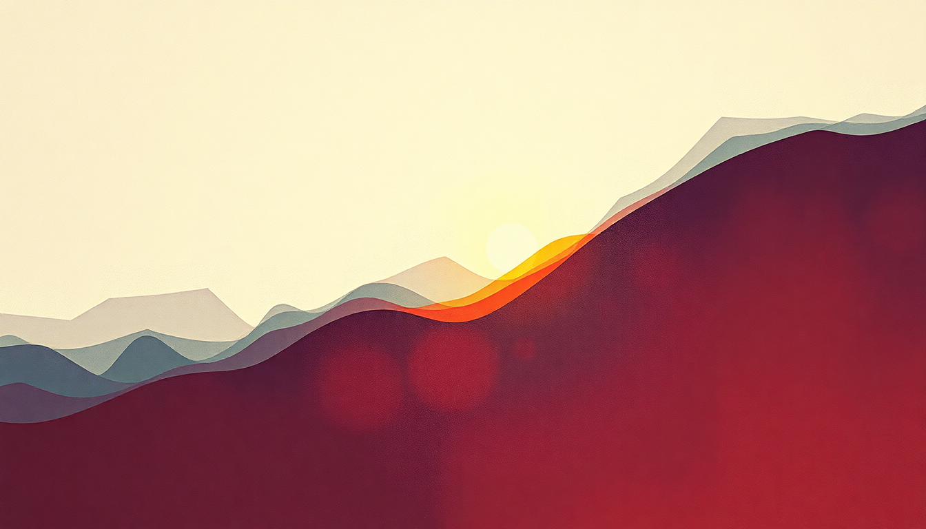 Fan-driven abstract illustration evoking the emotional arc of Star Guitar by The Chemical Brothers