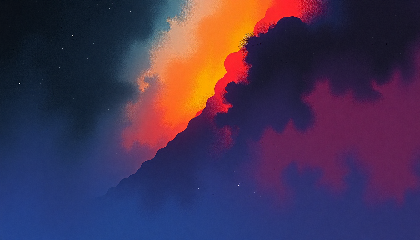 Fan-driven abstract illustration evoking the emotional arc of Starpower by Sonic Youth