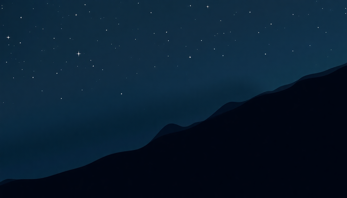 Fan-driven abstract illustration evoking the emotional arc of Stars Are Stars by Echo & the Bunnymen