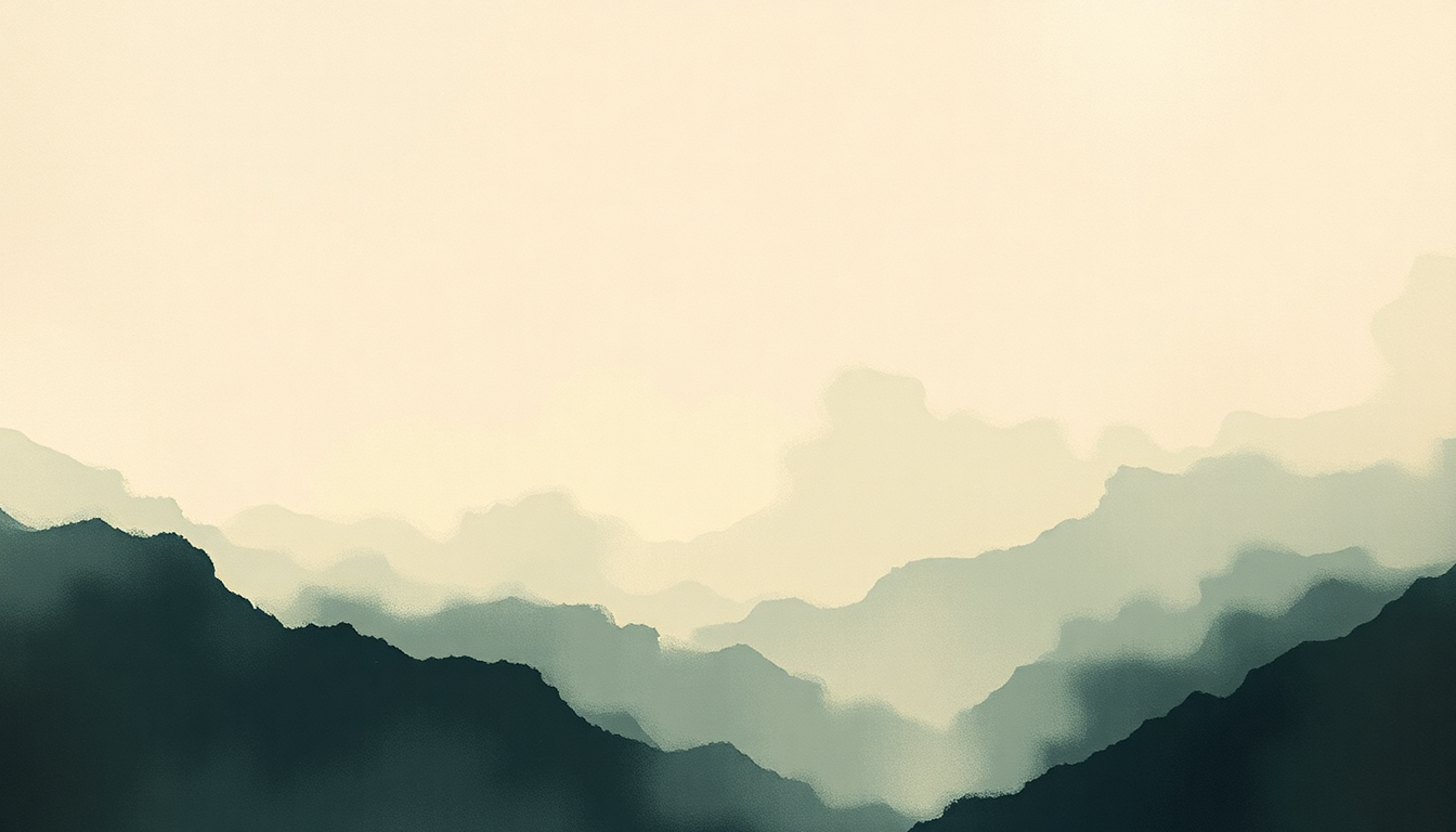 Fan-driven abstract illustration evoking the emotional arc of Start a War by The National