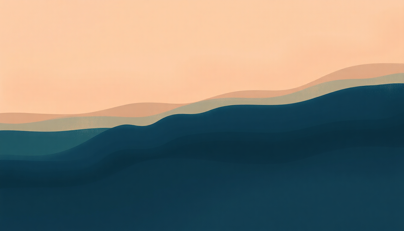 Fan-driven abstract illustration evoking the emotional arc of Stay Don't Go by Spoon