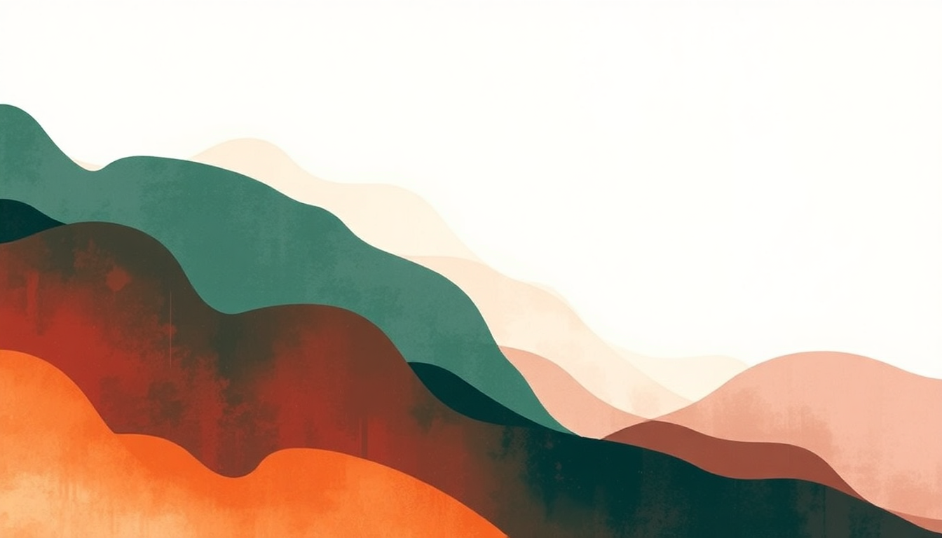 Fan-driven abstract illustration evoking the emotional arc of Stay Down by boygenius