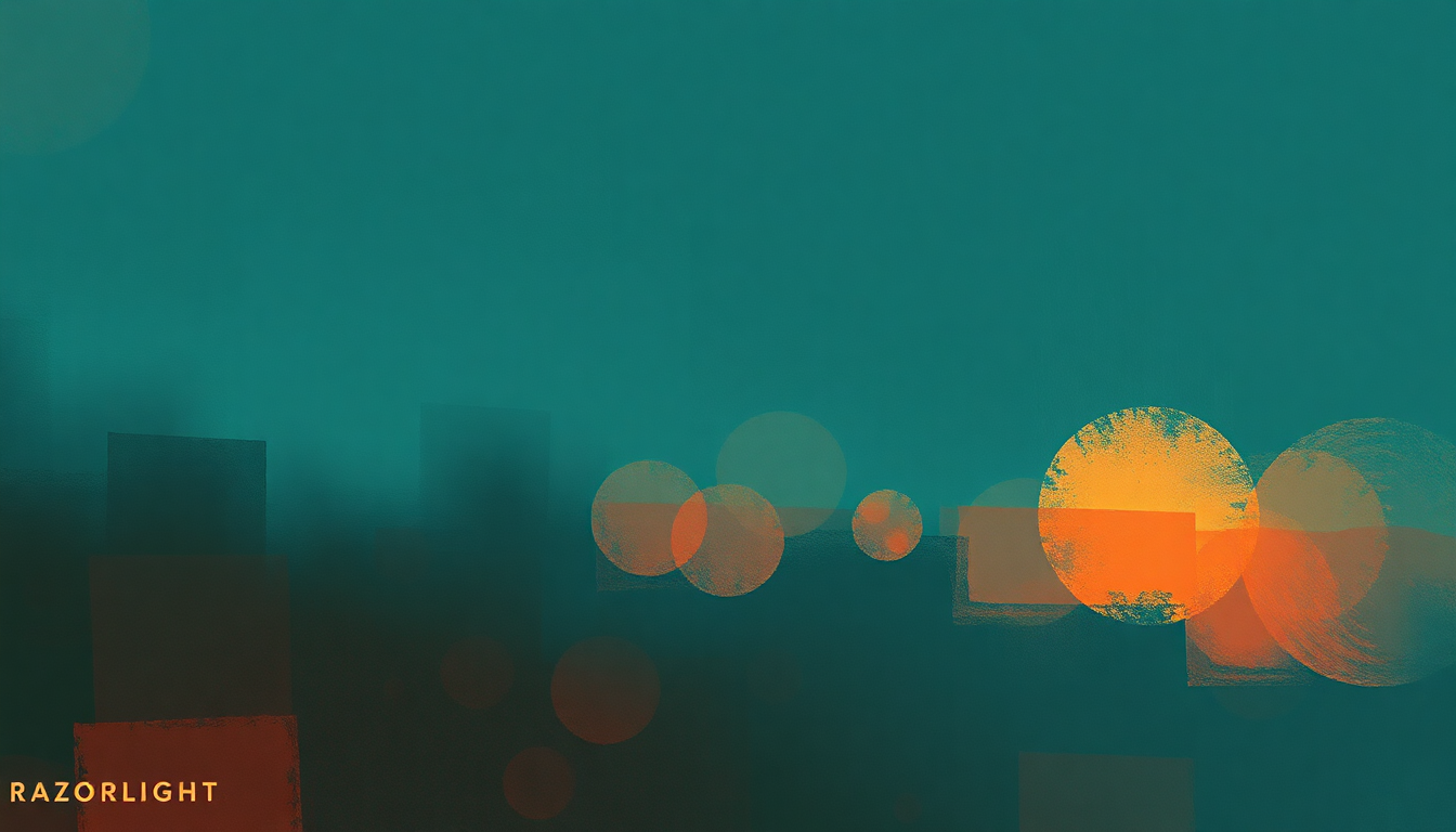 Fan-driven abstract illustration evoking the emotional arc of Stay by Razorlight