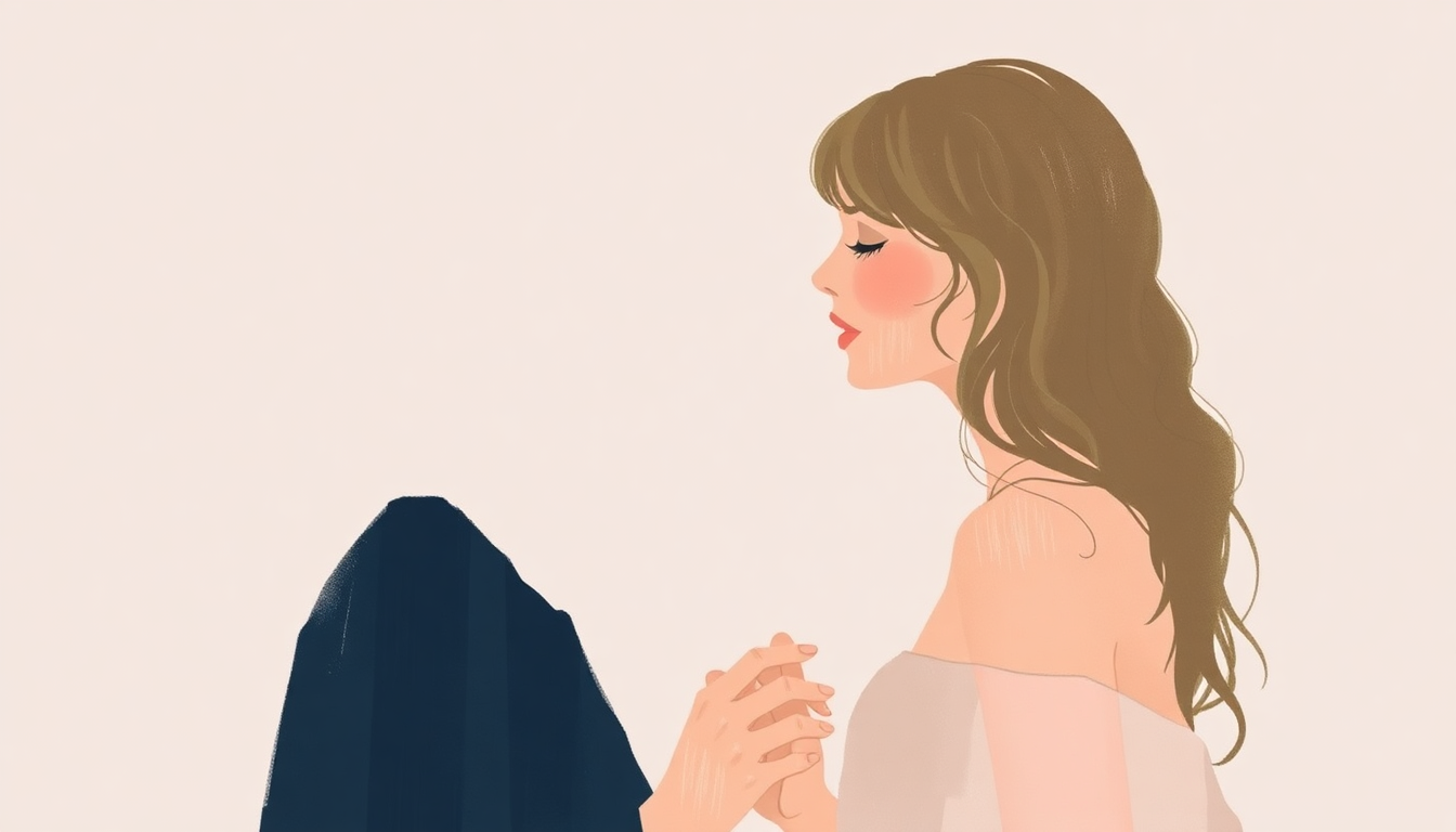 Fan-driven abstract illustration evoking the emotional arc of Stay Stay Stay by Taylor Swift