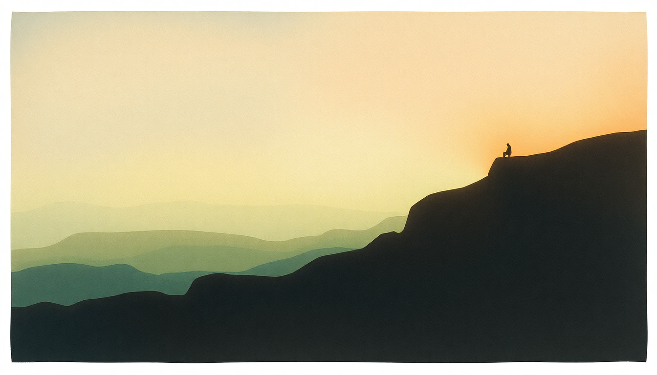 Fan-driven abstract illustration evoking the emotional arc of Stay (Faraway, So Close!) by U2