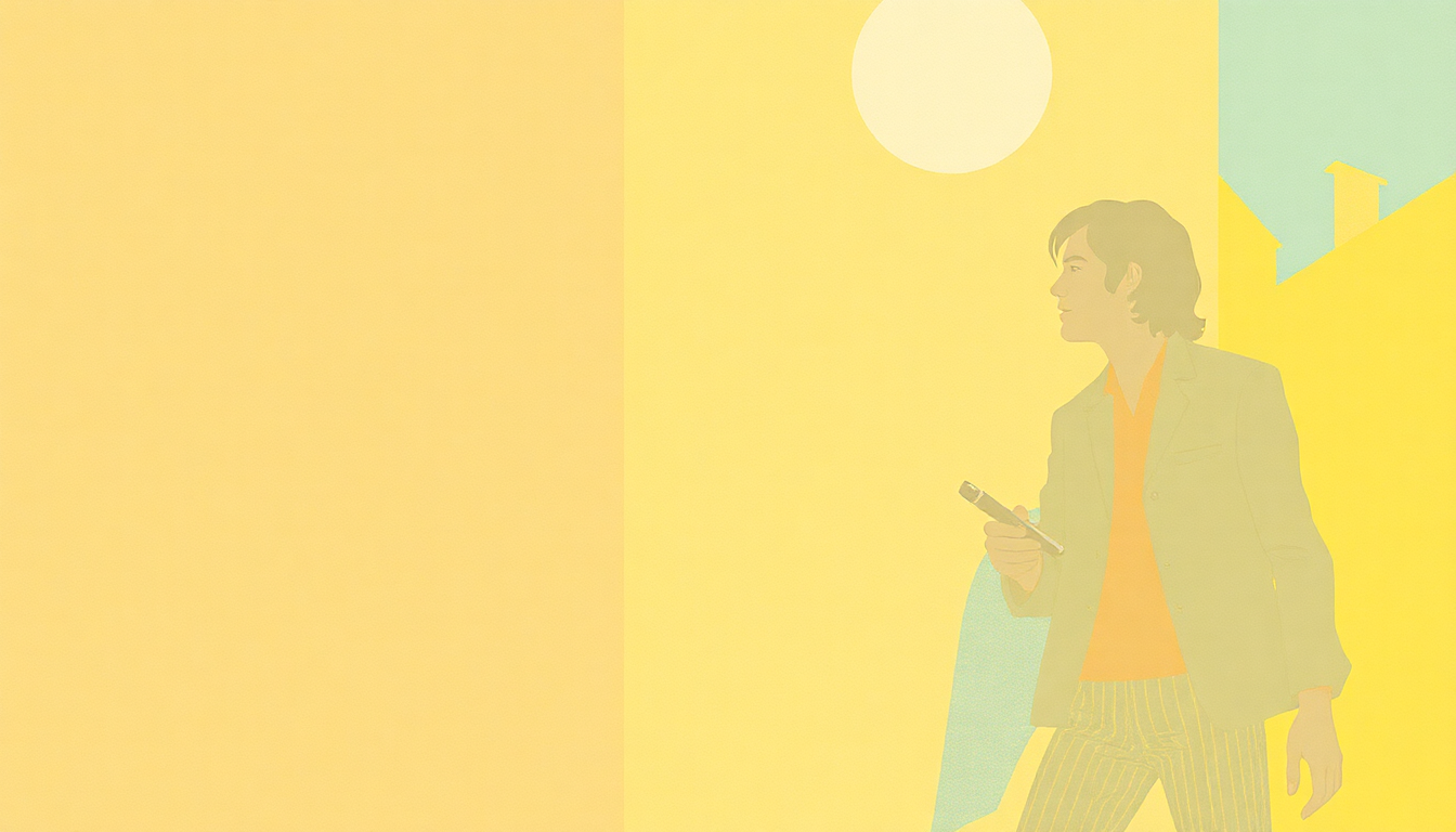 Fan-driven abstract illustration evoking the emotional arc of Stayin' Alive by Bee Gees