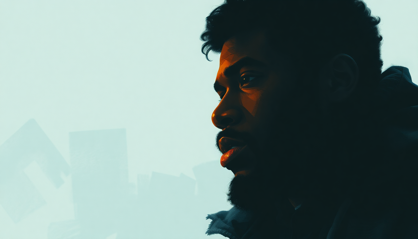 Fan-driven abstract illustration evoking the emotional arc of Steady Mobbin' by Ice Cube