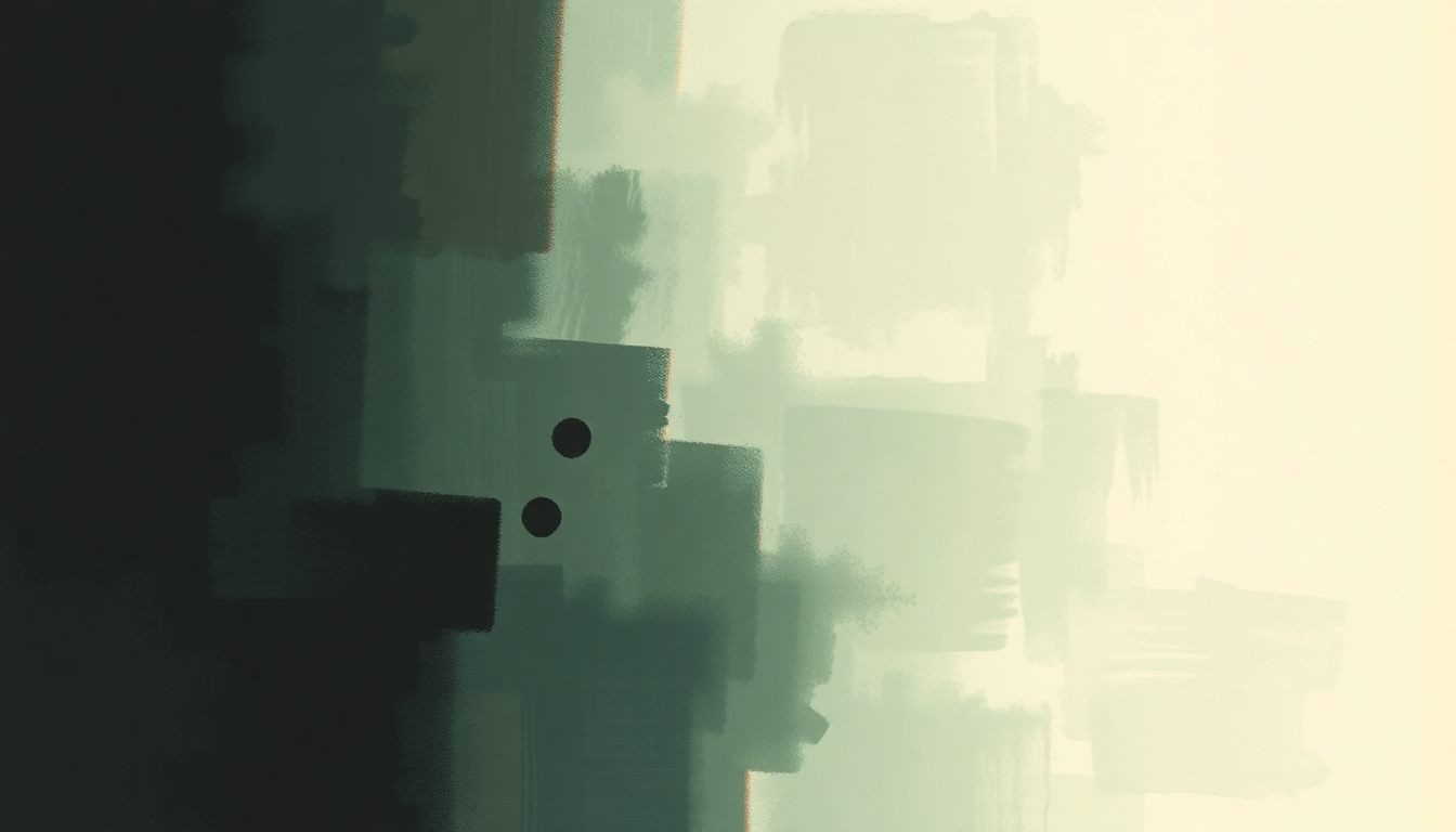 Fan-driven abstract illustration evoking the emotional arc of Steam Engenius by Modest Mouse