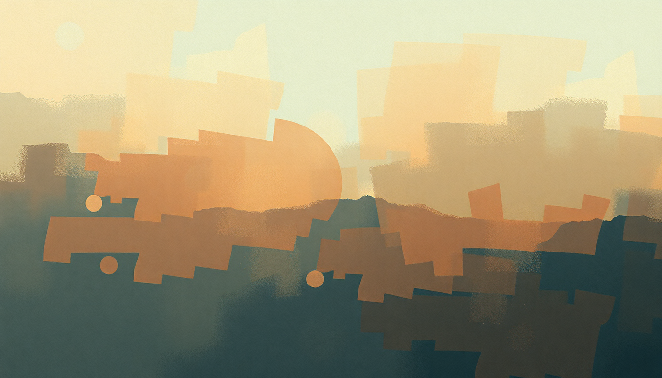 Fan-driven abstract illustration evoking the emotional arc of Steam by Peter Gabriel