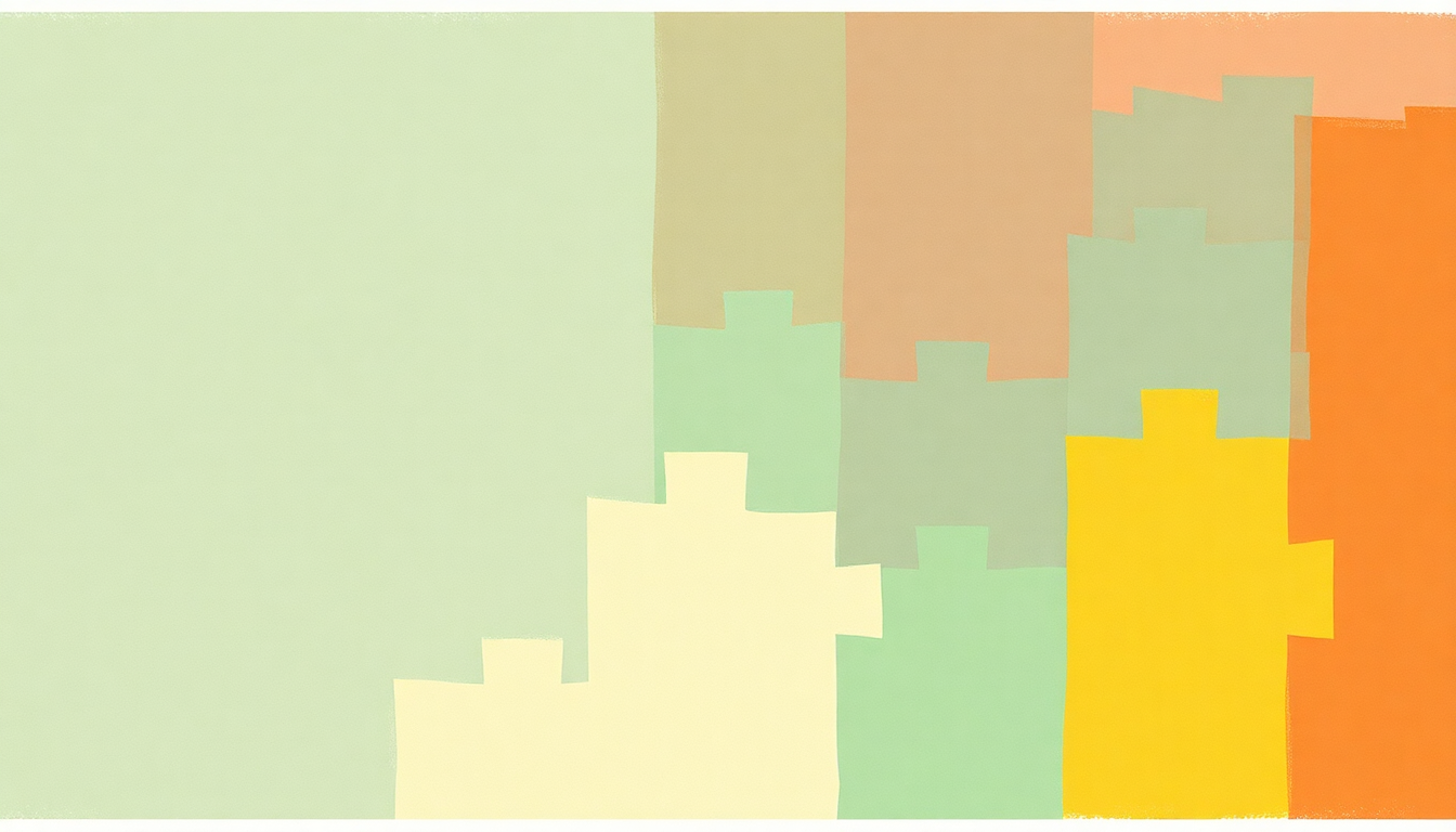 Fan-driven abstract illustration evoking the emotional arc of Step Into My Office, Baby by Belle and Sebastian