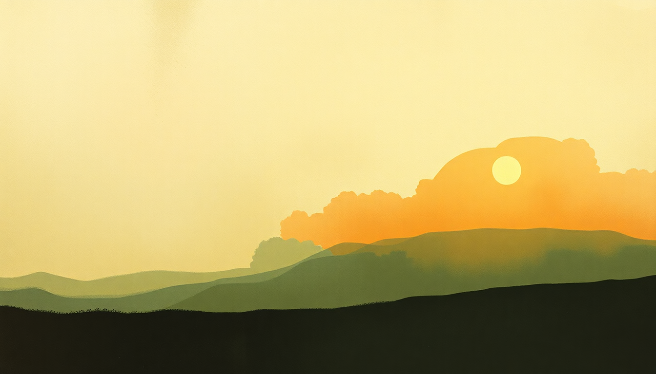Fan-driven abstract illustration evoking the emotional arc of Still I'm Sad by The Yardbirds