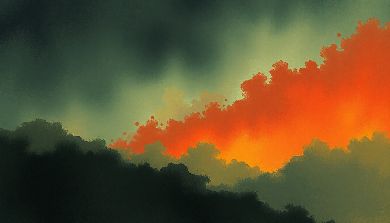 Fan-driven abstract illustration evoking the emotional arc of Stinkfist by Tool