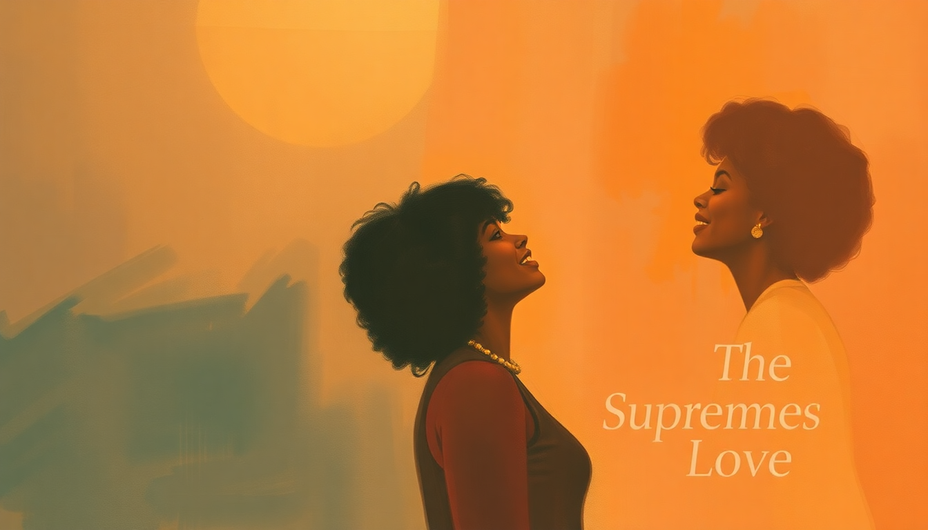 Fan-driven abstract illustration evoking the emotional arc of Stoned Love by The Supremes