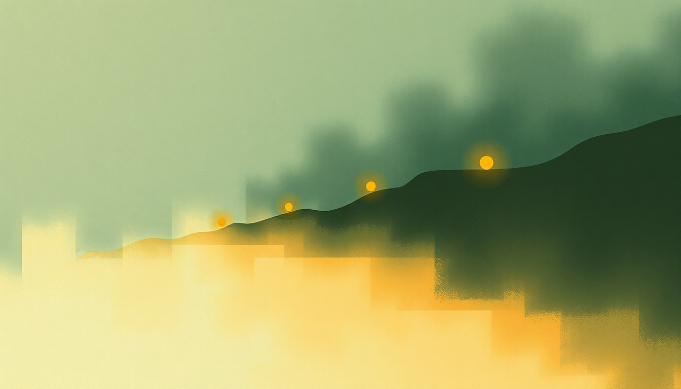 Fan-driven abstract illustration evoking the emotional arc of Stoney Street by Amon Tobin