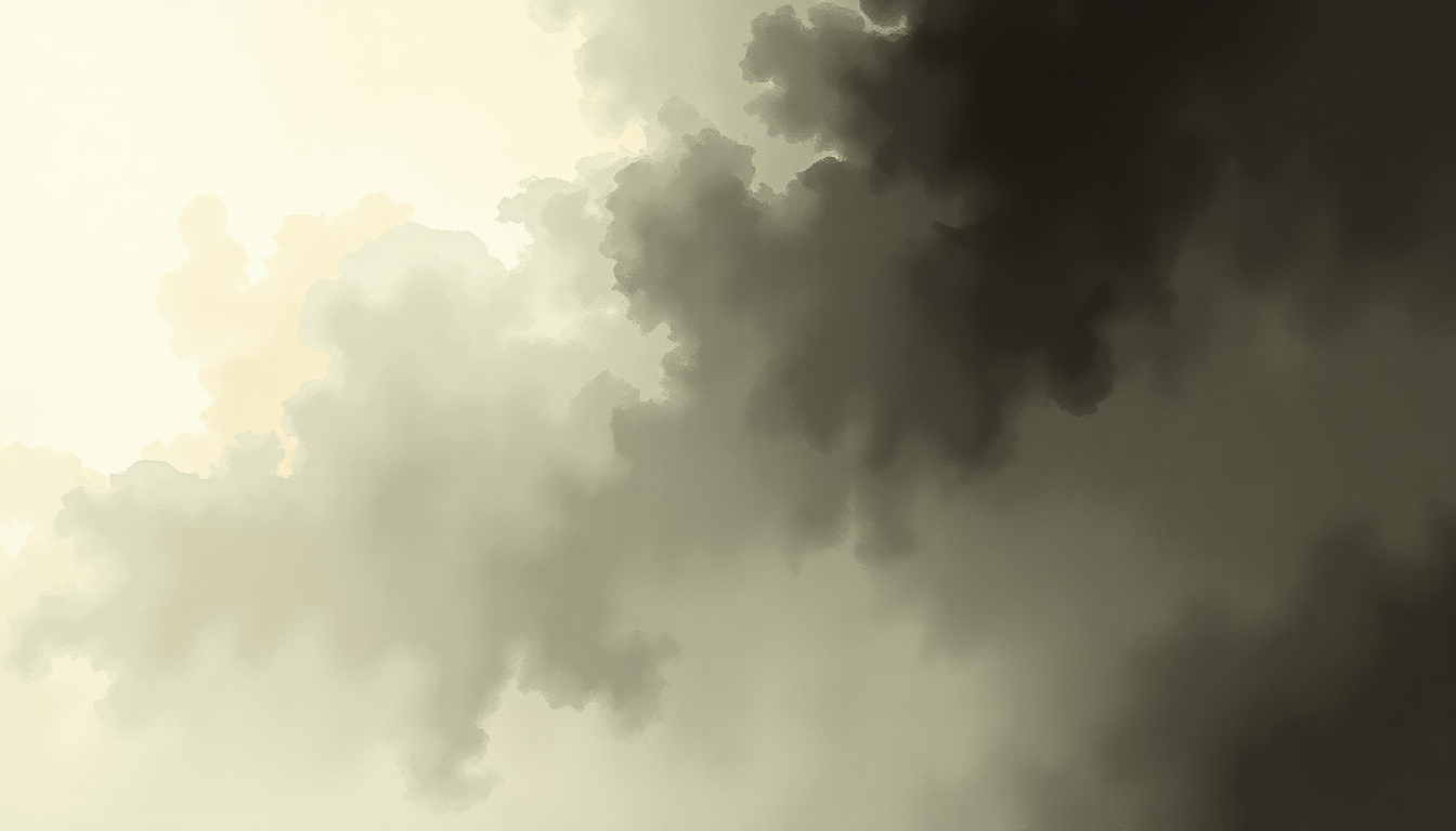 Fan-driven abstract illustration evoking the emotional arc of Storm by Godspeed You Black Emperor