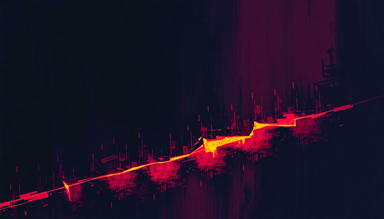 Fan-driven abstract illustration evoking the emotional arc of Straight Edge by Minor Threat