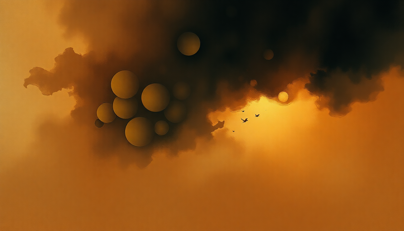 Fan-driven abstract illustration evoking the emotional arc of Strange Fruit by Billie Holiday
