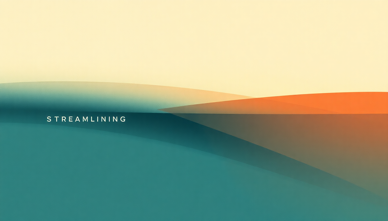 Fan-driven abstract illustration evoking the emotional arc of Streamlining by Labradford