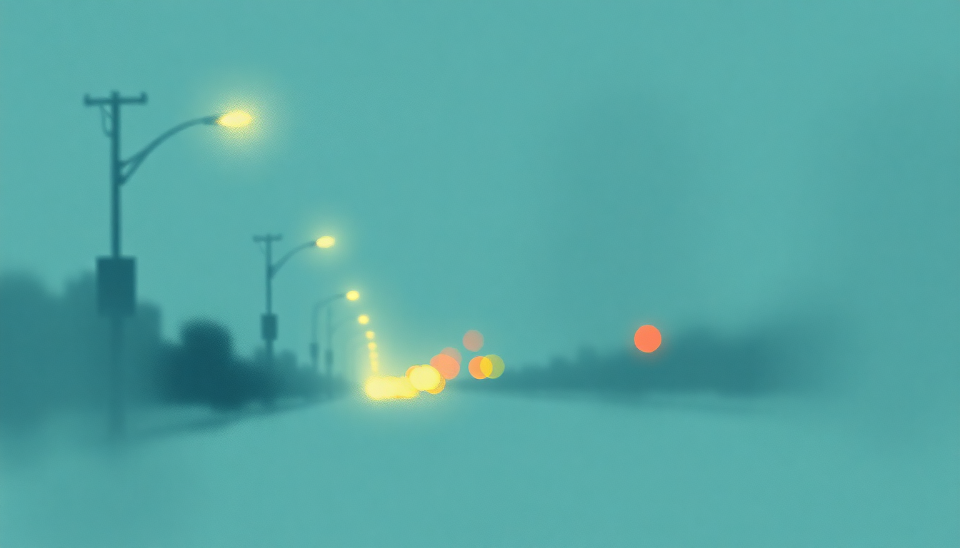 Fan-driven abstract illustration evoking the emotional arc of Street Lights by Kanye West
