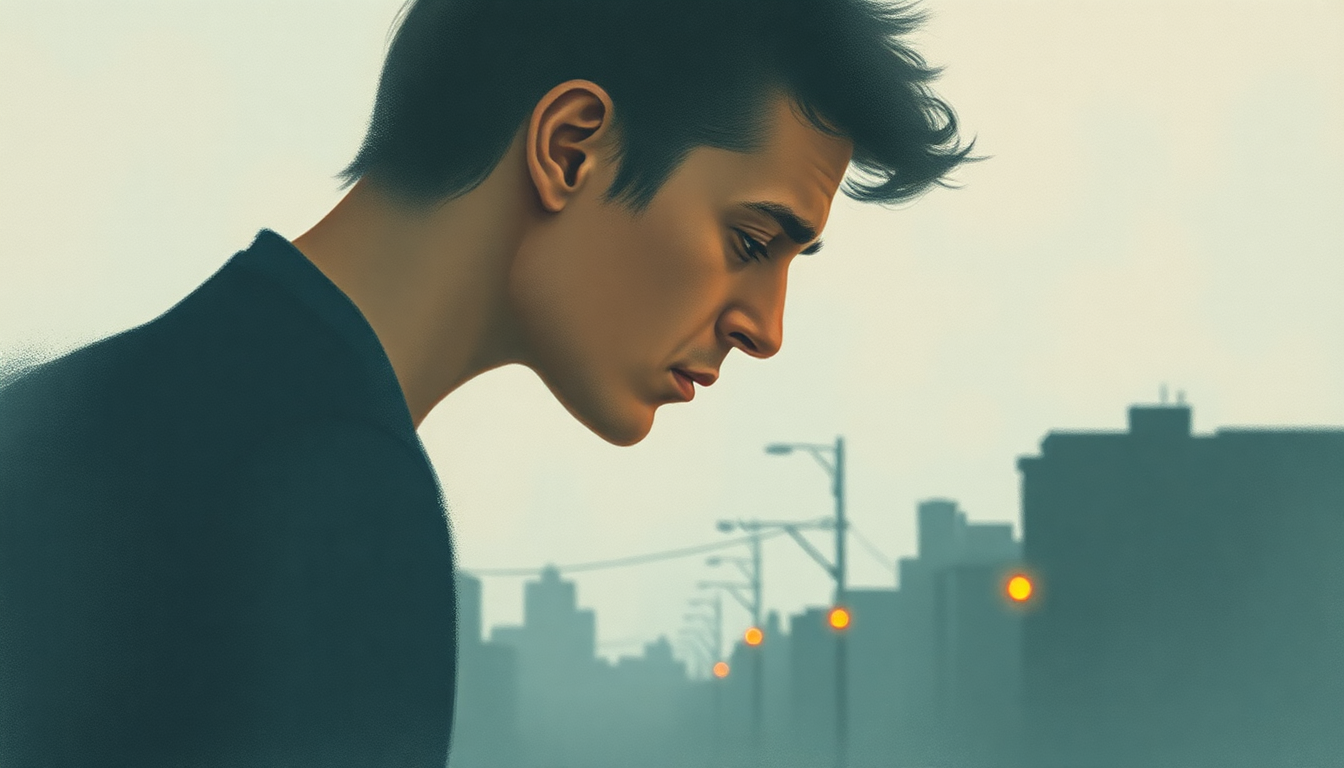 Fan-driven abstract illustration evoking the emotional arc of Streets of Philadelphia by Bruce Springsteen