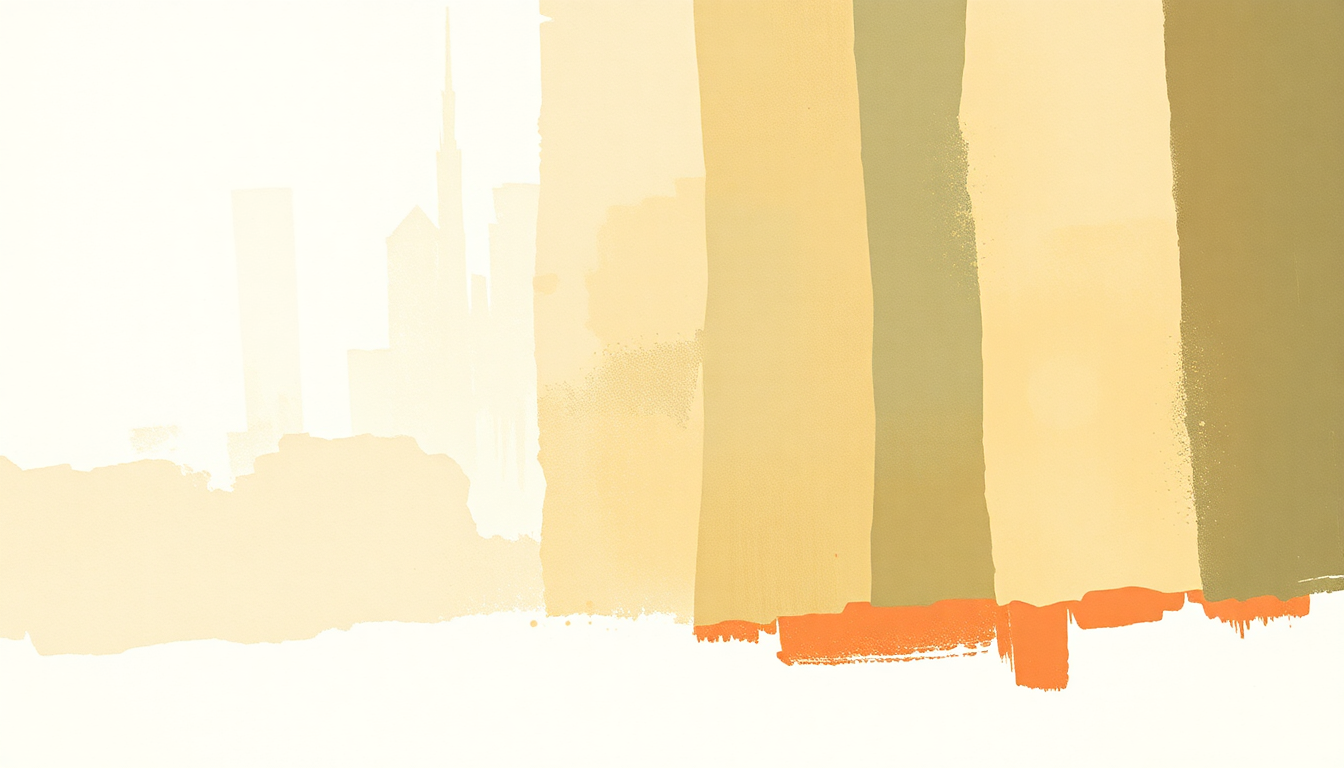 Fan-driven abstract illustration evoking the emotional arc of Stronger by Faith Hill