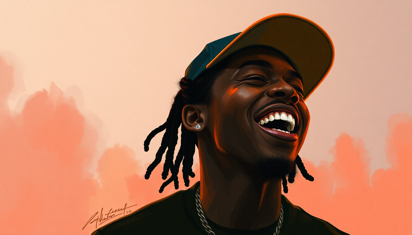 Fan-driven abstract illustration evoking the emotional arc of Stuntin' Like My Daddy by Lil Wayne