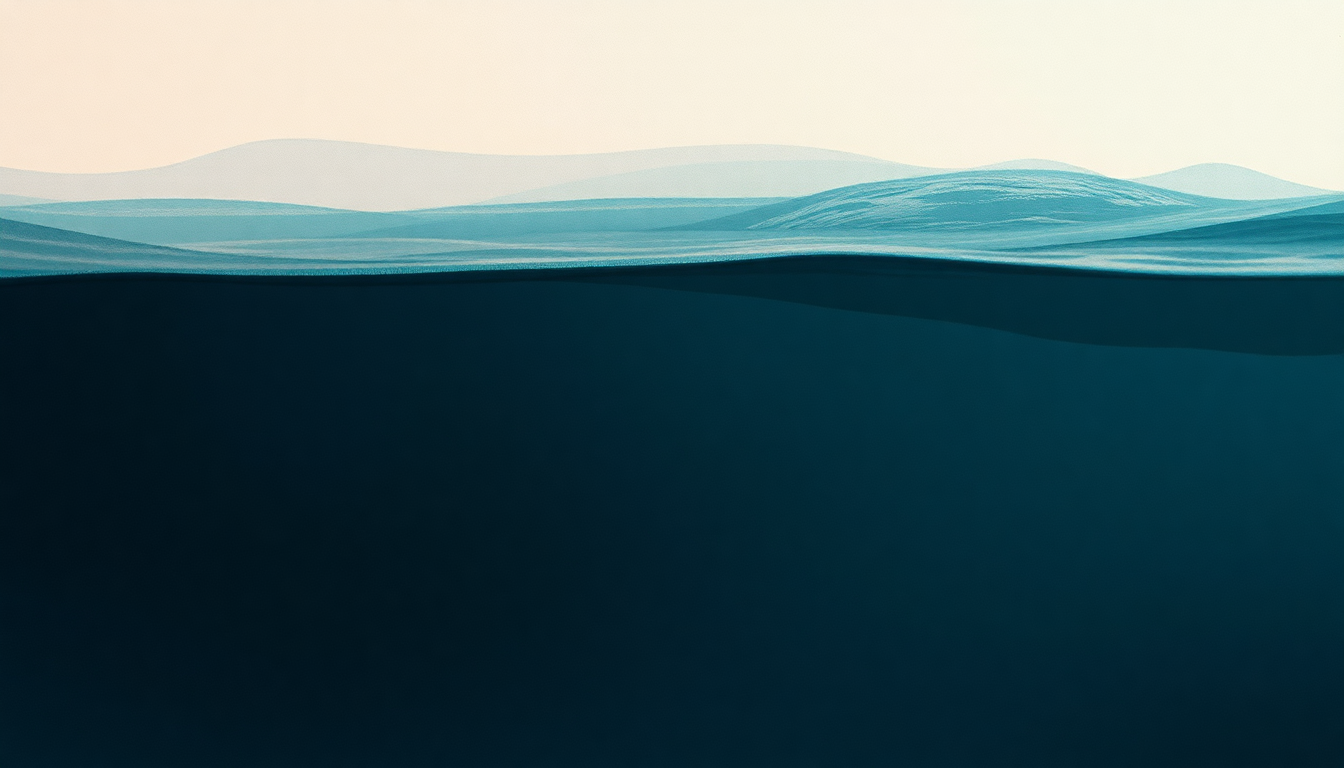 Fan-driven abstract illustration evoking the emotional arc of Submerge by Maxwell