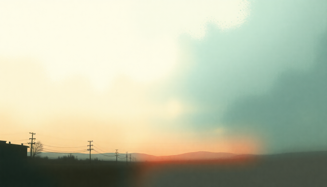 Fan-driven abstract illustration evoking the emotional arc of Suburban War by Arcade Fire