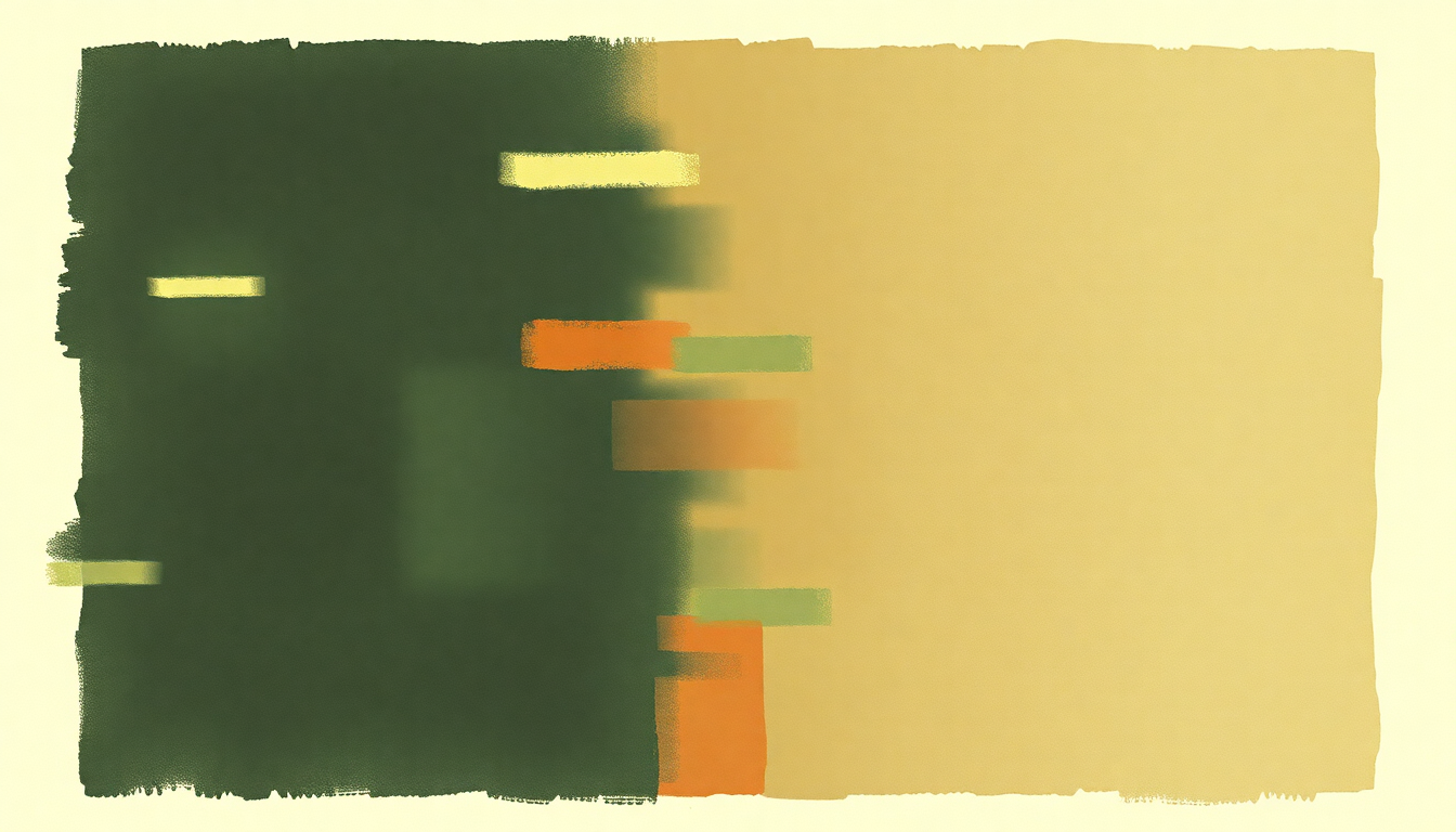 Fan-driven abstract illustration evoking the emotional arc of Subway by Yeah Yeah Yeahs
