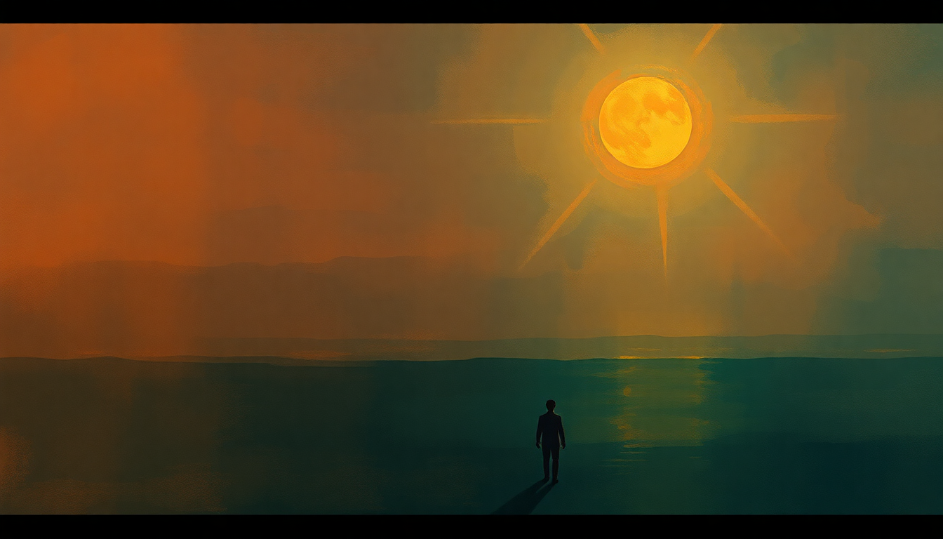 Fan-driven abstract illustration evoking the emotional arc of Such a Night by The Drifters
