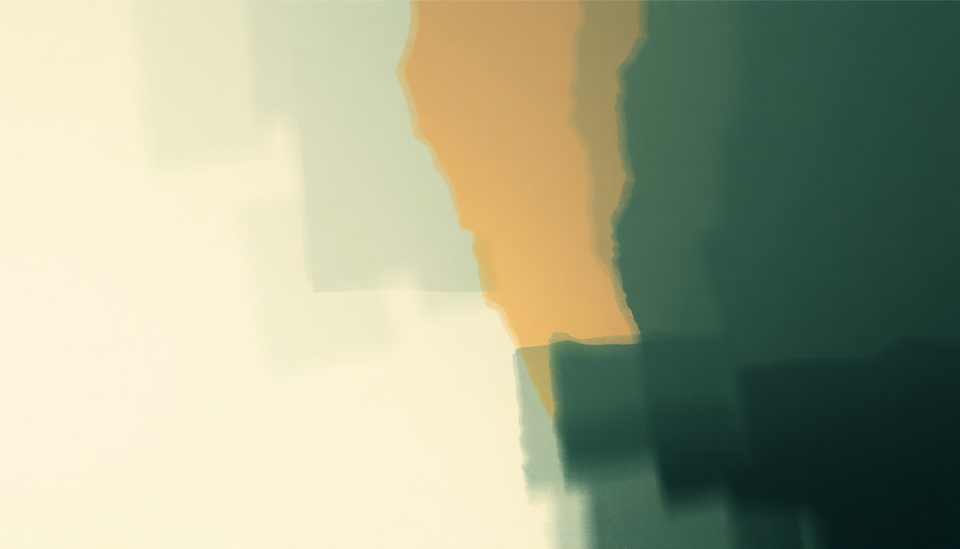 Fan-driven abstract illustration evoking the emotional arc of Sudden Throw by Olafur Arnalds