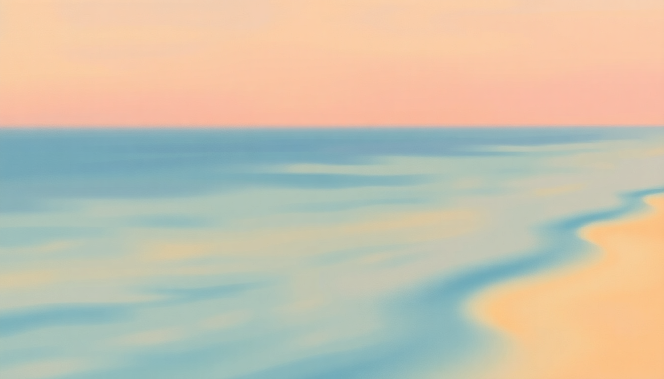 Fan-driven abstract illustration evoking the emotional arc of Summer, Highland Falls by Billy Joel