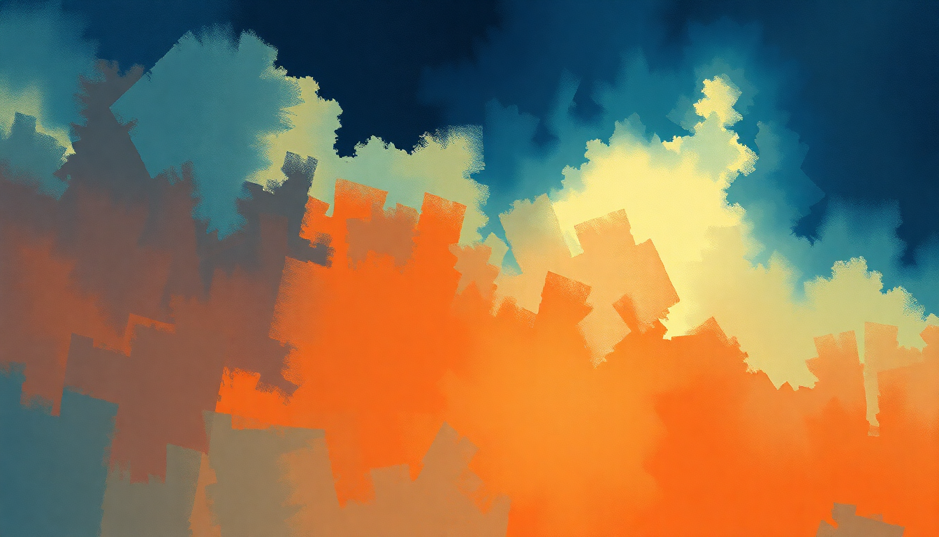 Fan-driven abstract illustration evoking the emotional arc of Summertime Blues (Live) by The Who