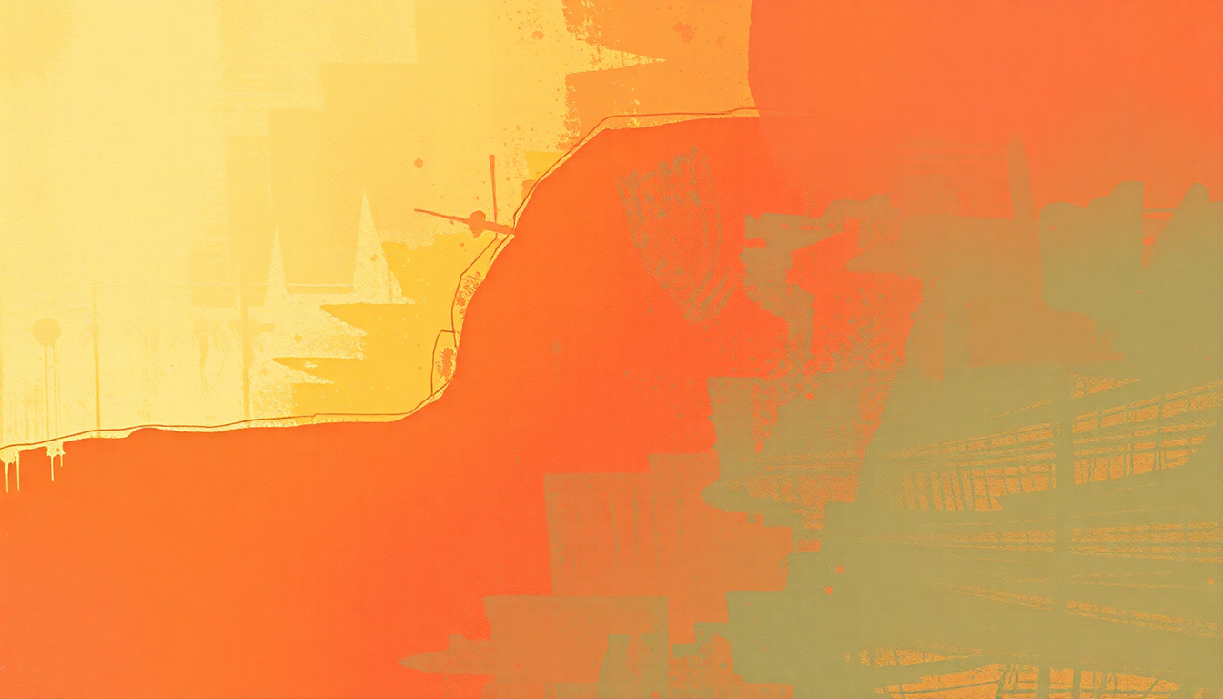 Fan-driven abstract illustration evoking the emotional arc of Summertime by Janis Joplin