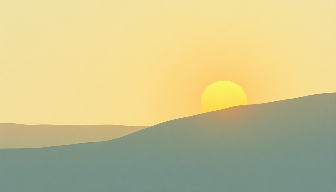Fan-driven abstract illustration evoking the emotional arc of Sun by Caribou