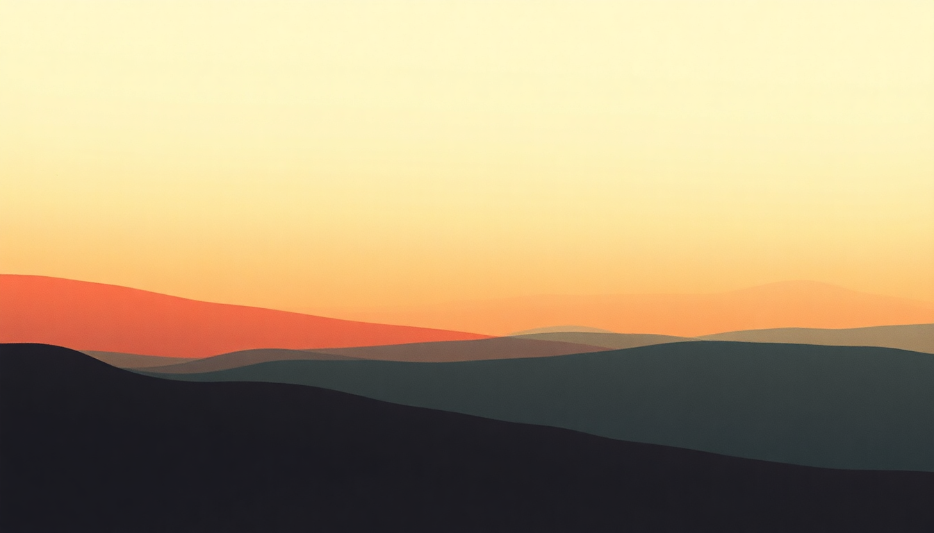 Fan-driven abstract illustration evoking the emotional arc of Sun Harmonics by Jon Hopkins