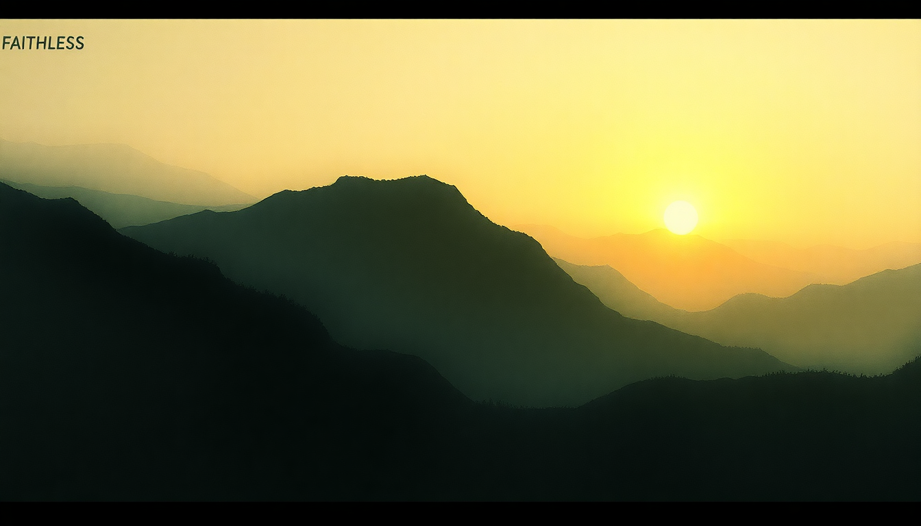 Fan-driven abstract illustration evoking the emotional arc of Sun to Me by Faithless