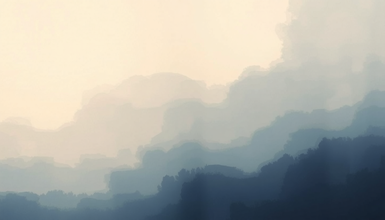 Fan-driven abstract illustration evoking the emotional arc of Sunday Morning by No Doubt